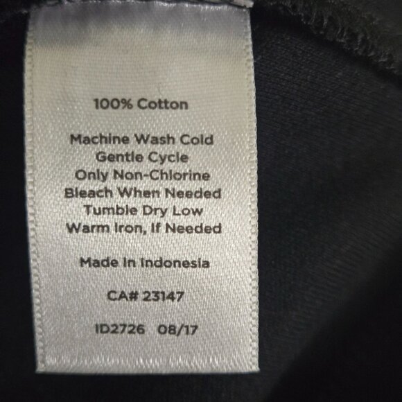 Talbots NWT Eyelet Interlock Shift Dress Black Classic Sustainable Cotton Size M - Picture 8 of 8